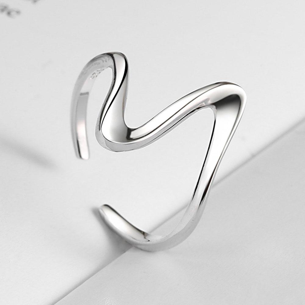 Irregular Waves Geometric Thumb Ring Fashion Accessories Finger Ring Opening Ring Party Jewelry