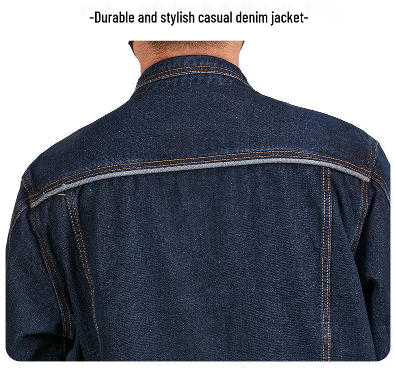 Xintang Men's 2025 Retro Loose Denim Jacket - Spring Collection