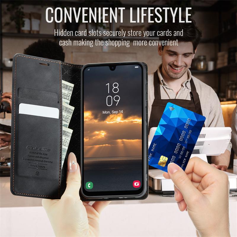 Magnetic Flip Leather Phone Case For Samsung Galaxy S26 S25 FE S24 S23 Plus S22 S21 S20 Ultra A57 A17 A56 A36 A16 A55 A35 A15 A54 A34 A14 Wallet Cover