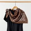Fashion Paisley Women Head Scarf Printed Soft Female Shawl Wrap Luxury Feel Versatile Stylish Silk Scarves Summer Accessories