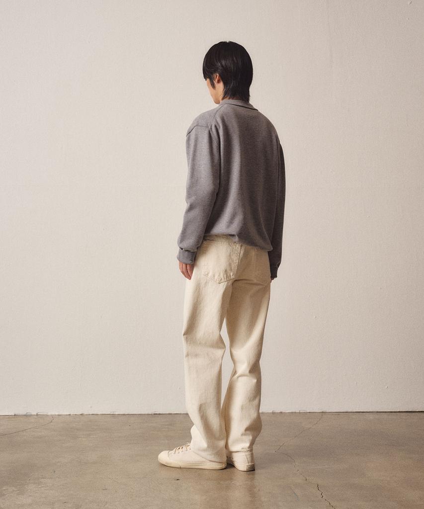 EZIO 3 Buttons Collar Knit_Grey