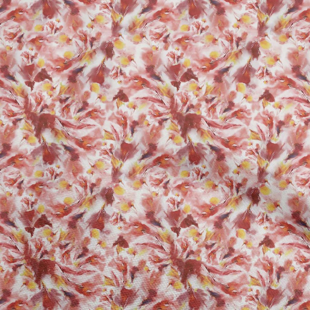 oneOone Țesătură din bumbac Flex Blue2 Țesătură florală cu acuarelă abstractă pentru cusut țesături artizanale imprimate la oarde 40 inch