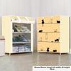Space-Saving Multi-Layer Dust-Proof Shoe Rack for Indoor Storage