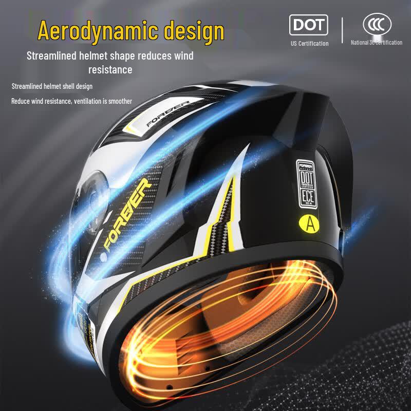 Yongjiu HM9 Full Face Motorcycle Helmet with Dual Visor