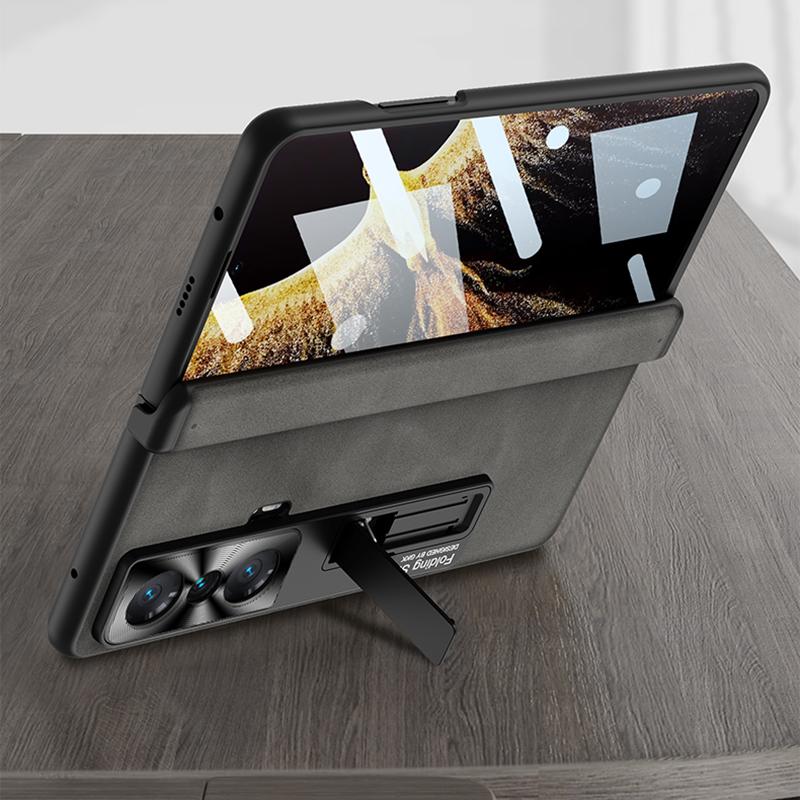 GKK For Honor Magic Vs 5G Case Magnetic Hinge Matte Phone Cover with Tempered Glass Film