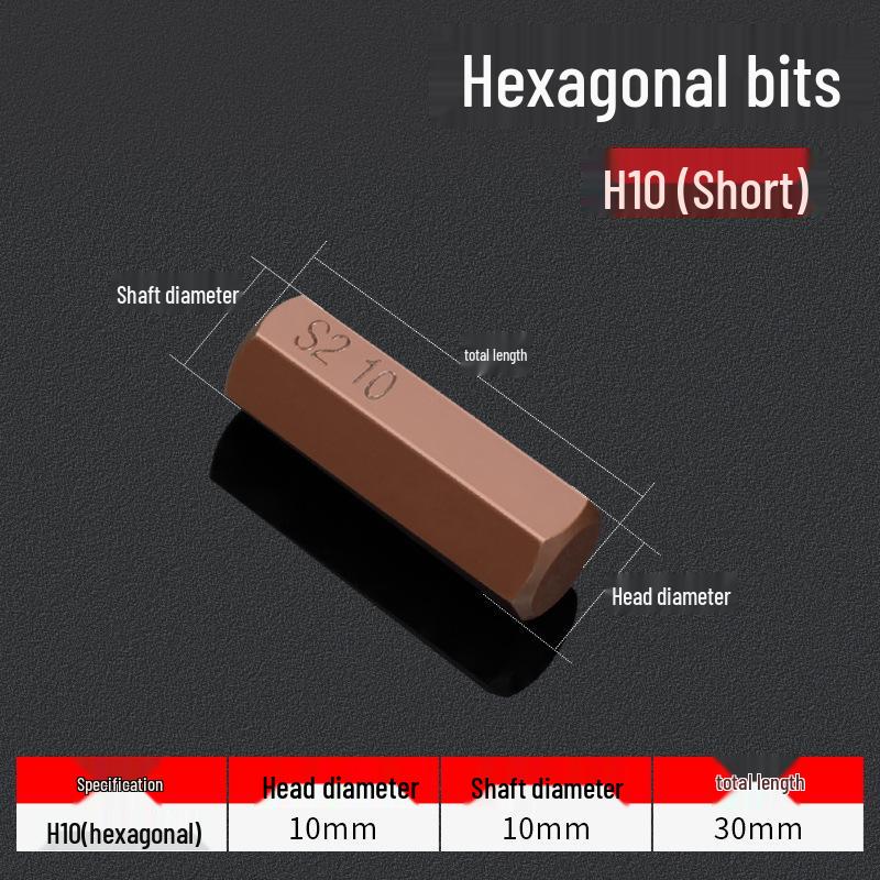 Hexagonal T30 Internal 6-Spline, 12-Point Star Key Socket M10 Tool, T40 Auto Repair.