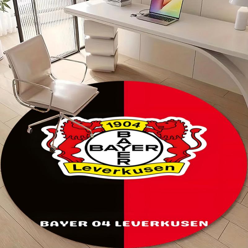 Personalized Bayer Leverkusen Round Chair Office Rug - Perfect for Mat, Office Chair & More - Ideal Gift for Birthdays and Holidays