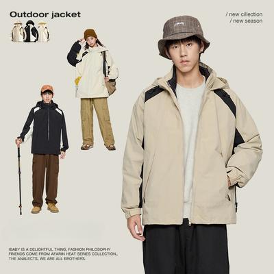 Outdoor Couple Jackets for Men and Women In Autumn and Winter New Waterproof Workwear Style Jackets for Men and Women's Sports Casual Jackets