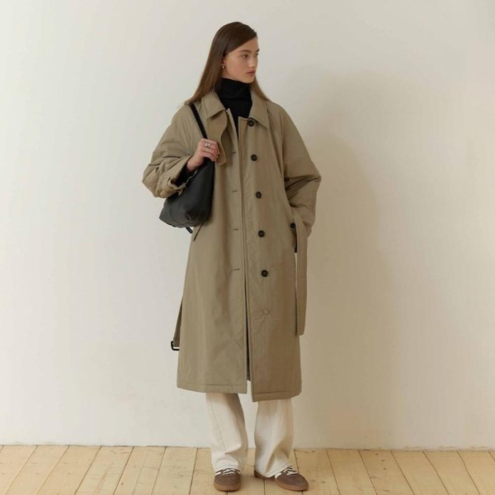 On On Trench lOng Padding Coat Nep5wh904 46 LIGHT KHAKI/S_01