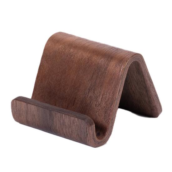 Mobile Phone Stand Walnut Solid Wood Phone Stand Creative Desktop Support Rack for Home