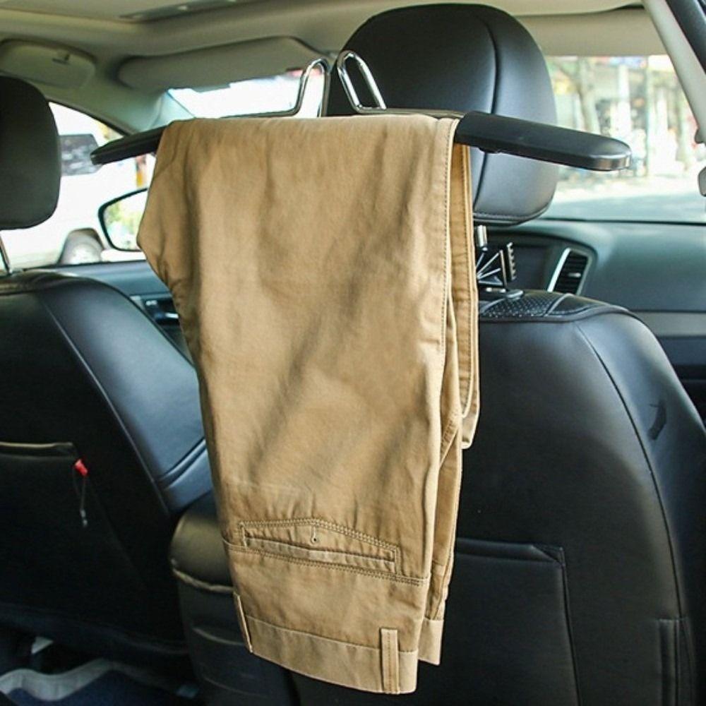Universal Jacket Suit Coat Hanger Stainless Steel Back Seat Organizer Car Clothes Rack for Vehicle