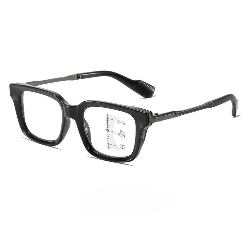 Trendy High Quality Multifocal Reading Glasses Men Women Fashionable Retro Progressvie Eyeglasses Cat Ey HD Far Sight Glasses