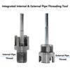 1/2'' 3/4'' Water Pipe Thread Opener Internal External Integrated Water Pipe Wire Opener For Electric Drill
