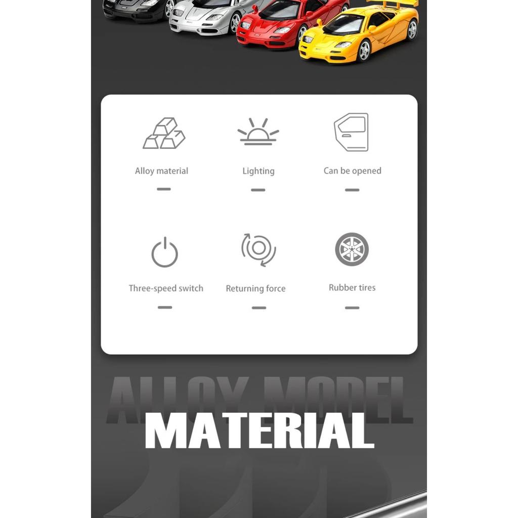 1/32 McLaren 1993 F1 Alloy Miniature Car Model Diecast Metal Scale Model Car Sound and Light Children Toy Car Vehicles Gifts