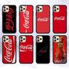 C-CocaC-Cola Phone Case Wireless Charging PC+TPU For iPhone 11 12 13 14 15 16 17 Pro Max Plus Case