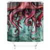 Tende da doccia serie Octopus calde Tenda da bagno con ganci Decor Impermeabile 3d Bagno 180 * 180 cm Tenda da doccia personalità creativa 4 pezzi