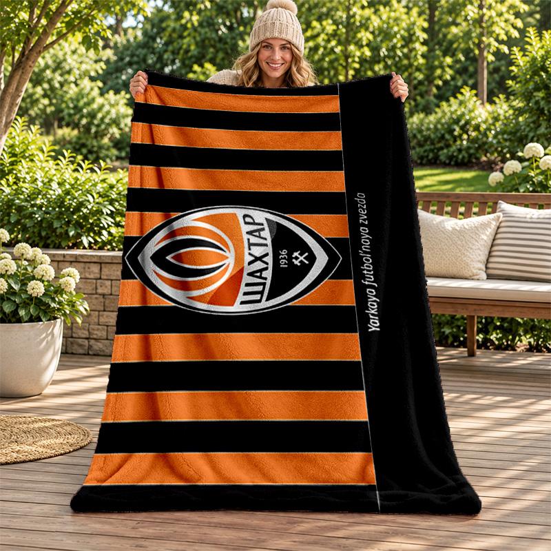 FC Shakhtar Donetsk blanket Flannel Blanket Soft Cozy Plush Throw for Sofa Bed Lightweight Home Decoration Gifts for Christmas various holidays