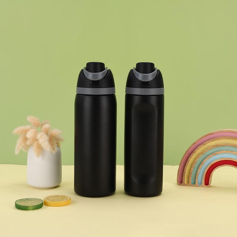 Duoli Dual-Drink Stainless Steel Insulated Sports Bottle