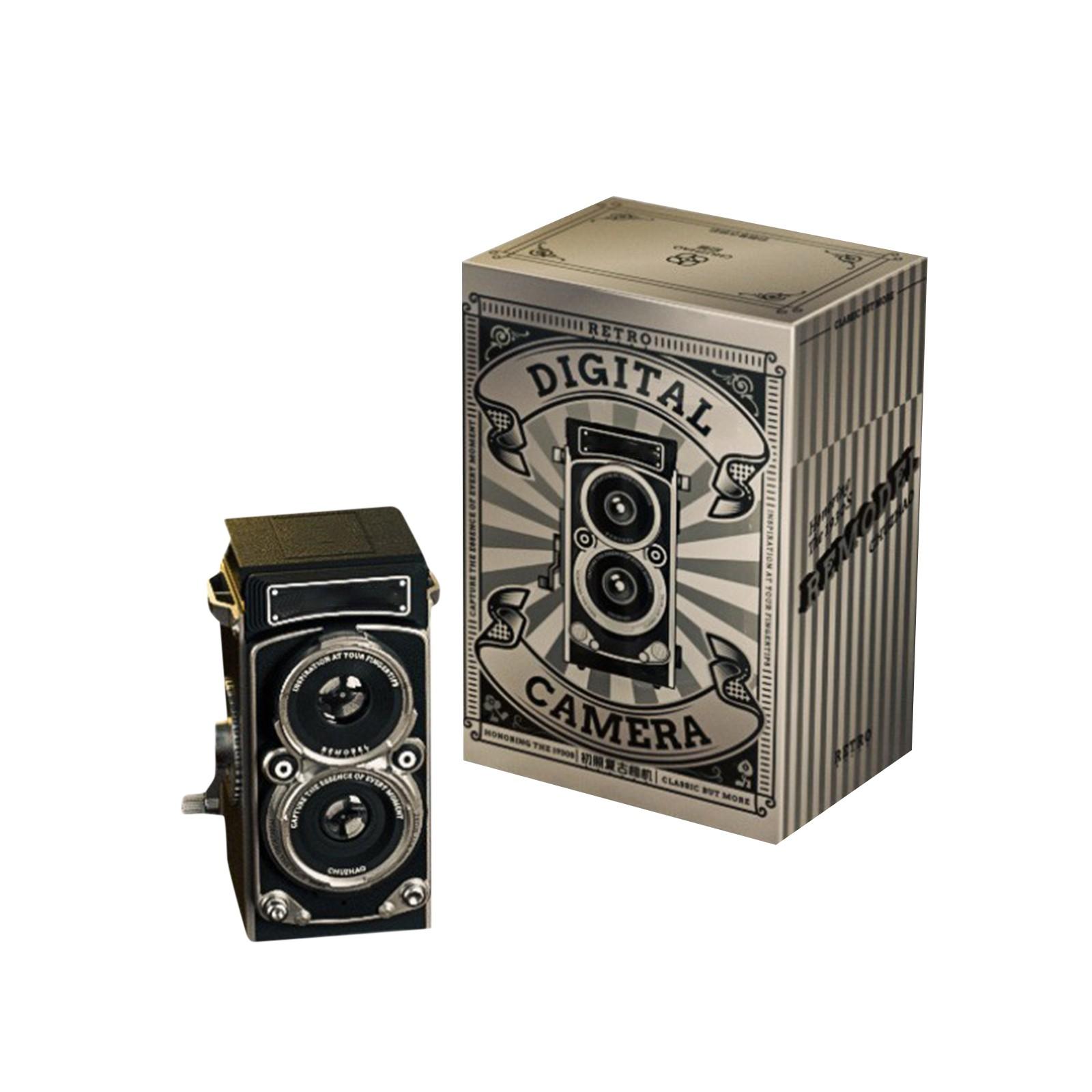 

Ціфрова камера CCD Retro Mini Dual Reflex CMOS 12 Мп 1080p Фото Відео Колекційна модель Непрофесійна камера Подарунок для дівчини One Size