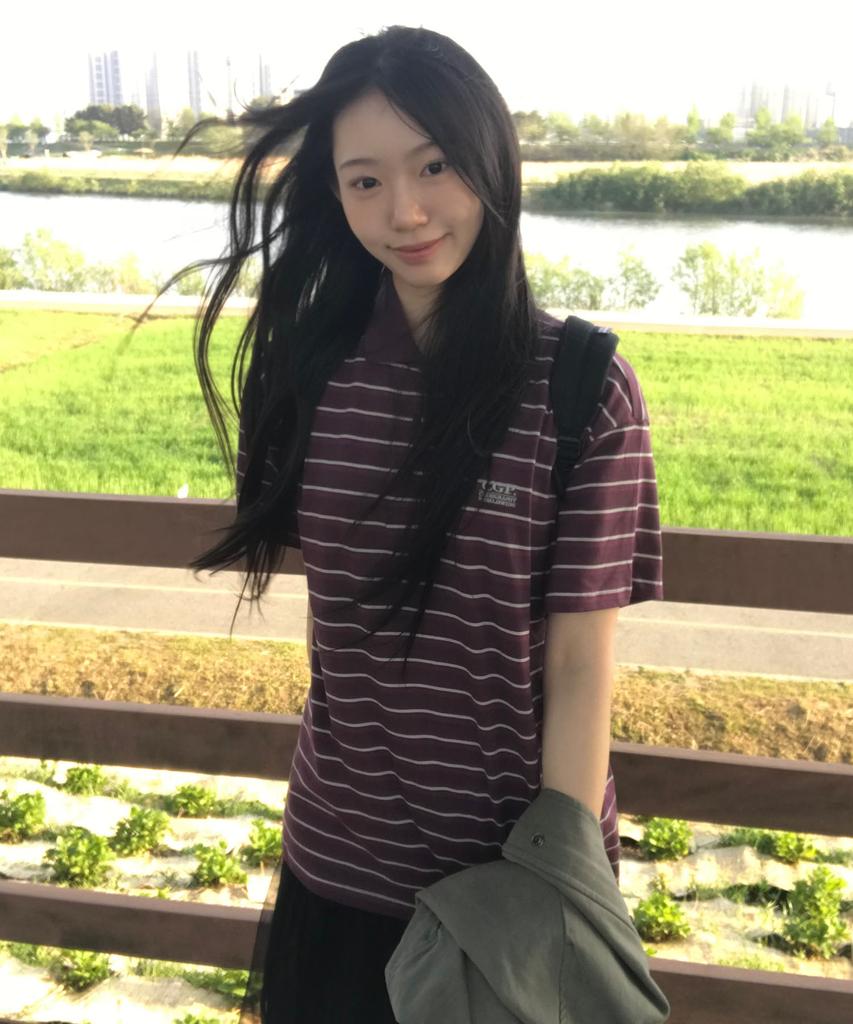 CGP (Women'S) Oversized Striped Short Sleeve Collared T-Shirt - Purple