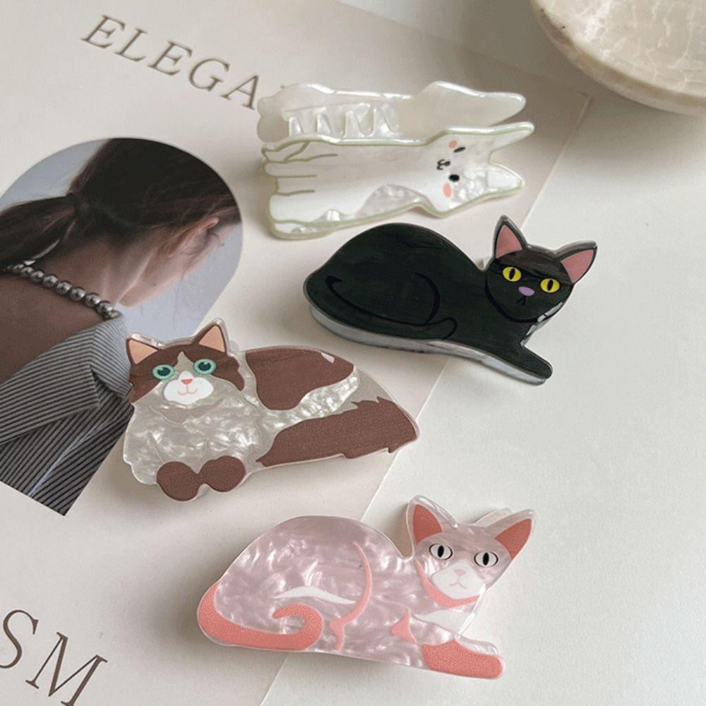Cartoon Cat Hair Clip Kitten Animal Dog Hair Claw Personalized Female