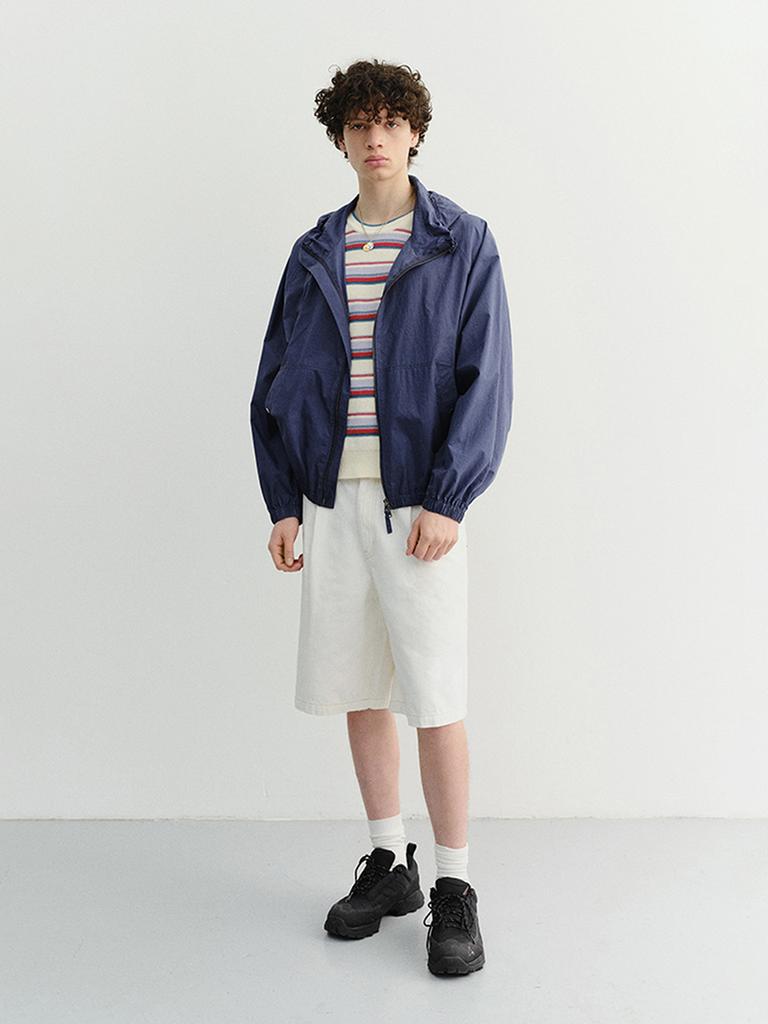 Dunst For Men Summer Breeze Windbreaker_Unisex_Udju6B123_Navy Blue