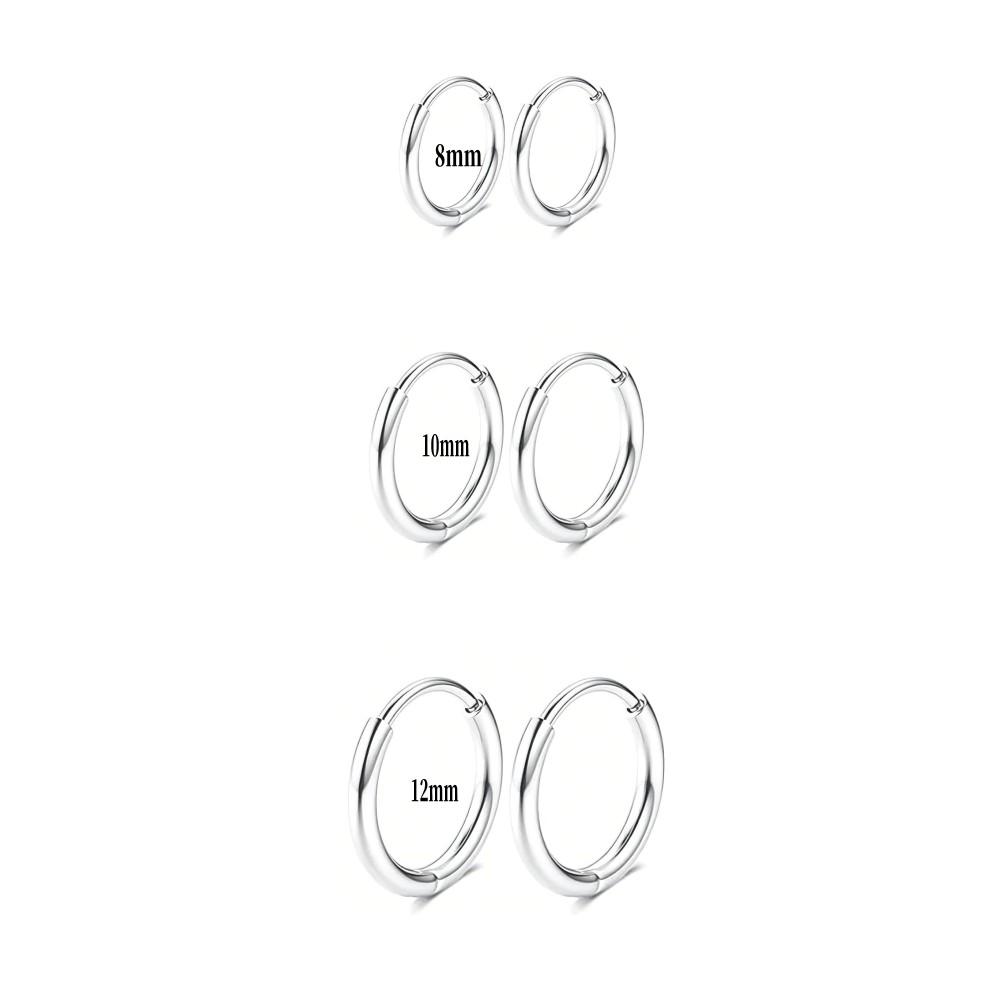 

Набори з 9 пар сережок-гвоздиків із пласкою задньою частиною для множинних проколів, маленькі, сріблясті, хірургічна сталь, крихітний кульчик, перлина, кубічний цирконій