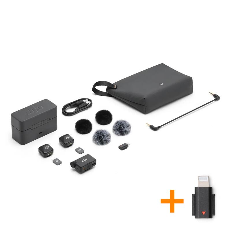 DJI Mic Mini Mini Wireless Microphone High-Quality Audio With Stable Transmission Two-Level Active Noise Cancelling Small