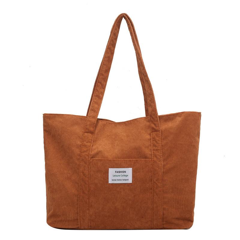 Borsa in Tela con Motivo a Lettere per Donna Accessorio Moda Stile di Strada