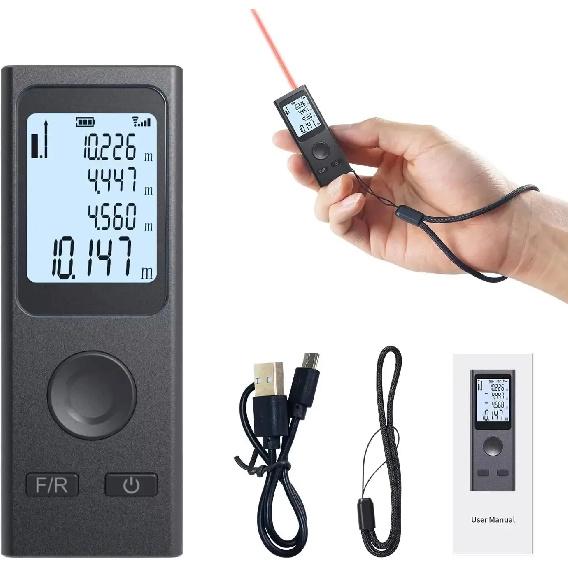

Smart Laser Rangefinder Intelligent 30/40/50M Digital Laser Rangefinder Mini Usb Charging Rechargeable Handheld Distance Meter 30M
