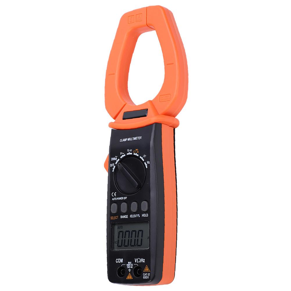 VC6052 Tragbares Hand-Digitalzangenmessgerät AC 2000A Amperemeter Multimeter mit LCD-Anzeige