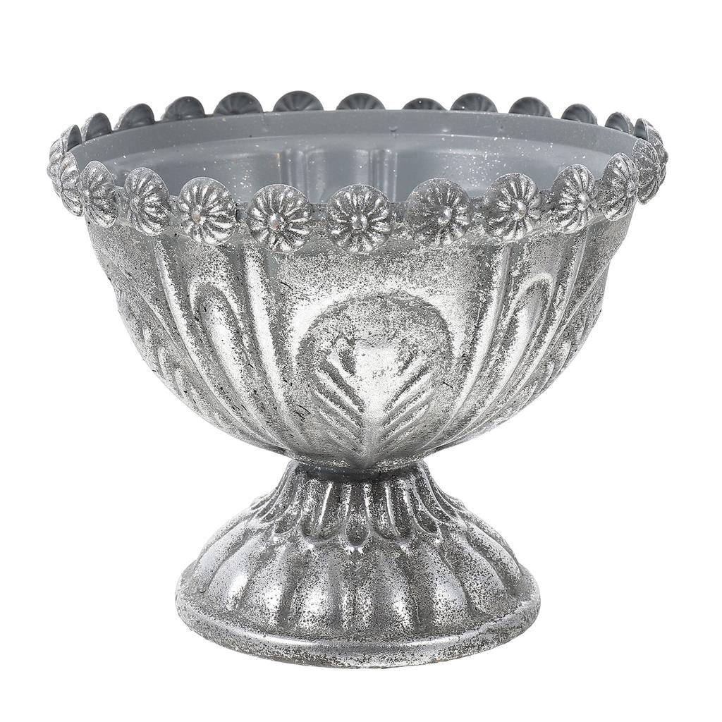 Ozdobna doniczka Vintage doniczka na rośliny Doniczka na kwiaty Kreatywny żelazny pojemnik na kwiaty Ozdoba doniczki na balkon ogrodowy