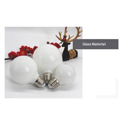 Bombilla de vidrio lechoso G80 G95 7W E27, bombilla esférica, luz blanca fría/cálida, lámpara LED