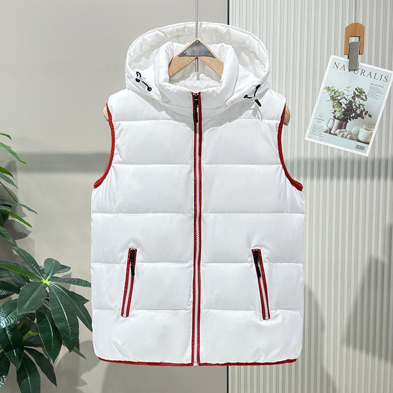 Podzimní a zimní pánská vesta péřová bavlněná bunda ramena teplá vesta svrchní oblečení koňská bunda