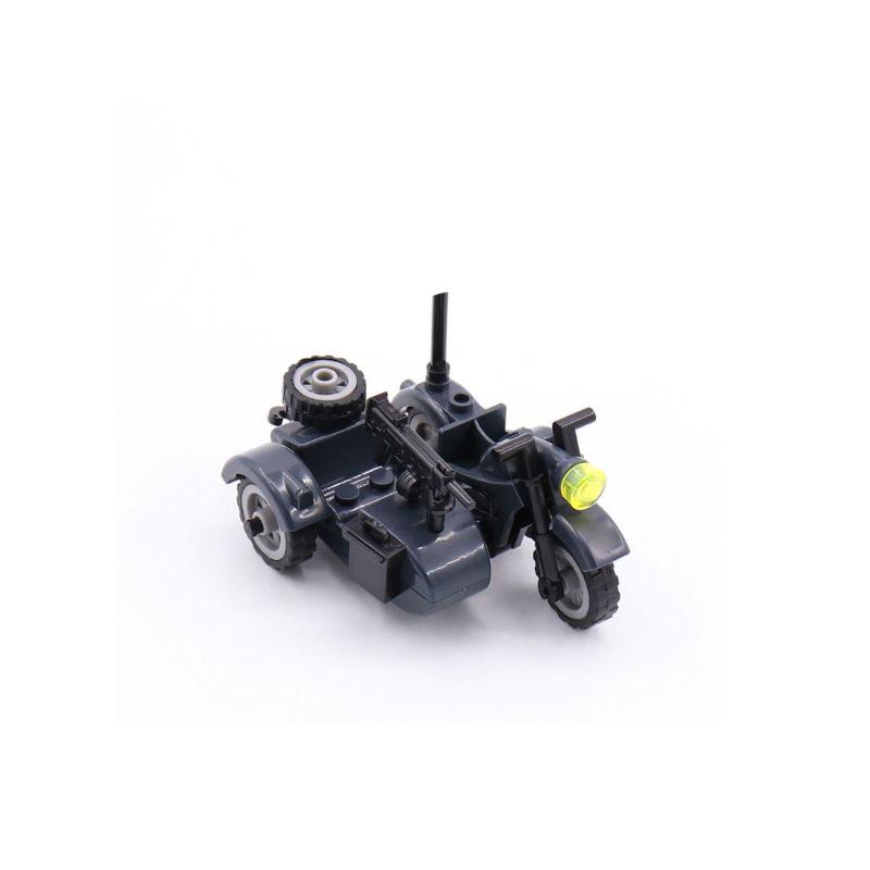 Military Soldier Building Block Figure British US Snow Camouflage Troop MP40 M1A1 Motorcycle Accessories Toys Gift Brick Z02