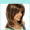 Luxurious Long Curly Synthetic Blonde Lace Front Wig In Ombre Brown For Women