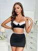 New high-end quality erotic underwear women's temptation mood homewear set two-piece set independent station