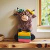 Creative Highland Cattle Resin Statue for Garden and Home Decor