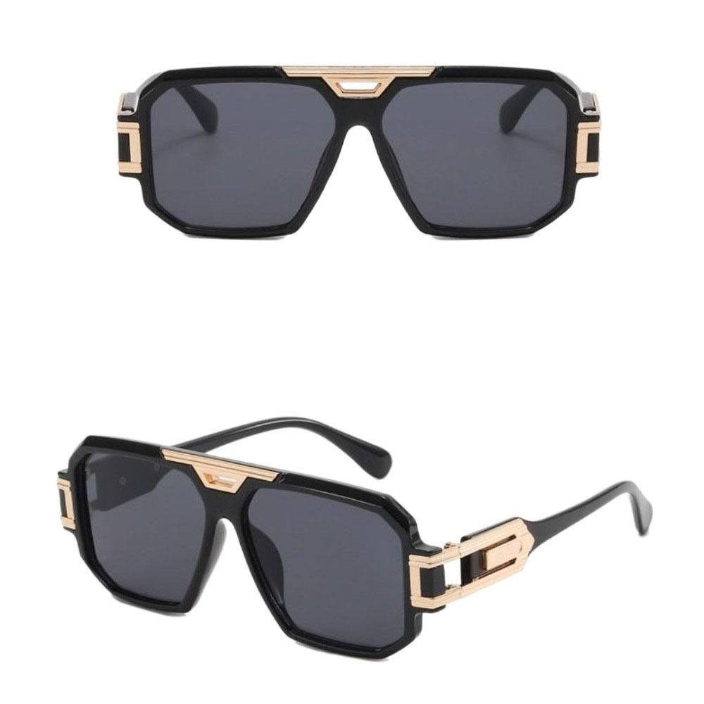 Large Frame Full Frame Sunglasses Oversized Anti-UV Glasses Catwalk Retro HD Sunglasses Decorative