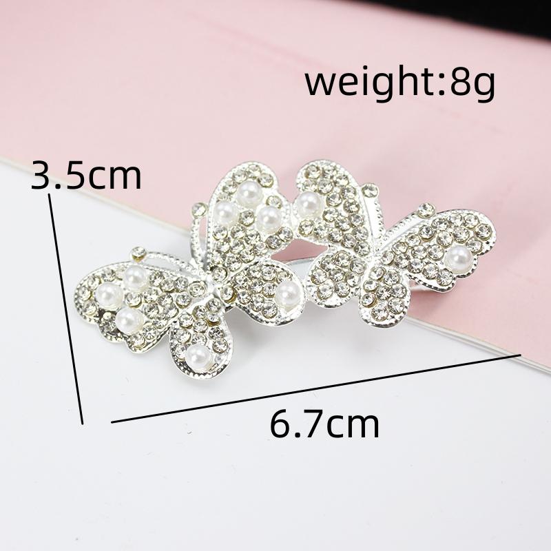 17 Styles Hair Clip Big Barrettes Bowknot Leaf Butterfly Flower Star Crystal Alligator Hairpin Headwear Jewelry Gift