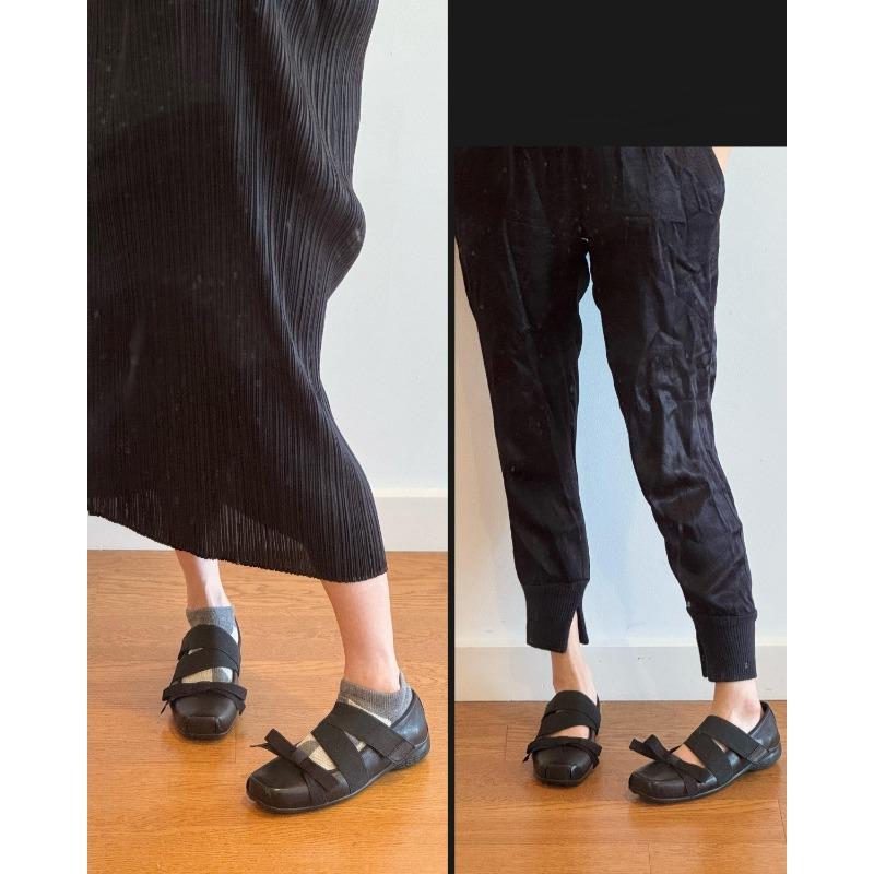 Genuine Leather~ Bow-tied Silver Shoes Sheepskin Mary Jane Single Shoes Women's Head Platform Small Leather Shoes Ballet Shoes Ladyshoes