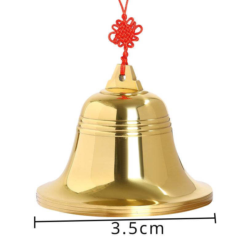 

1 шт. Медный подвесной колокольчик, подвеска для автомобиля, колокольчики, рождественские украшения, благословение, наружные украшения для дверей, настенное украшение по фен-шуй