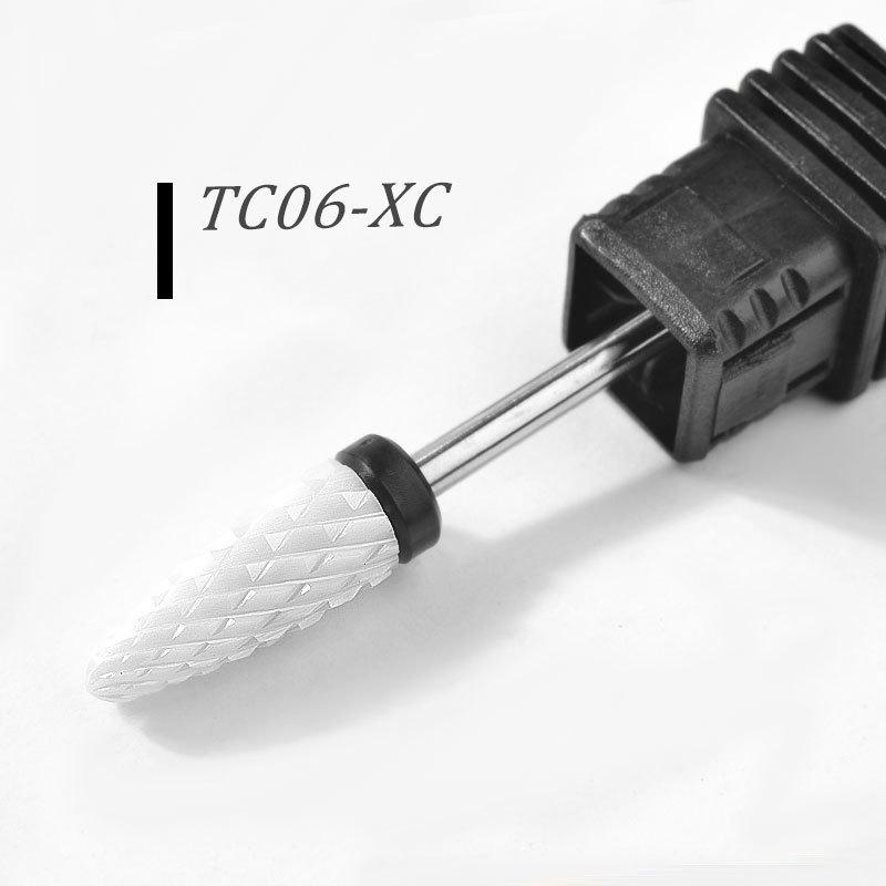 Ceramic Bullet-Shaped Nail Drill Bit for Nail and Dead Skin Removal