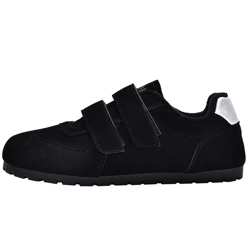 Winter new velvet casual shoes women's Velcro ugly cute cotton shoes 31241