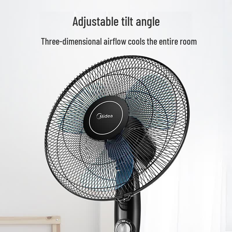 Midea 16-inch Standing Floor Fan CN Plug (adapter Included)