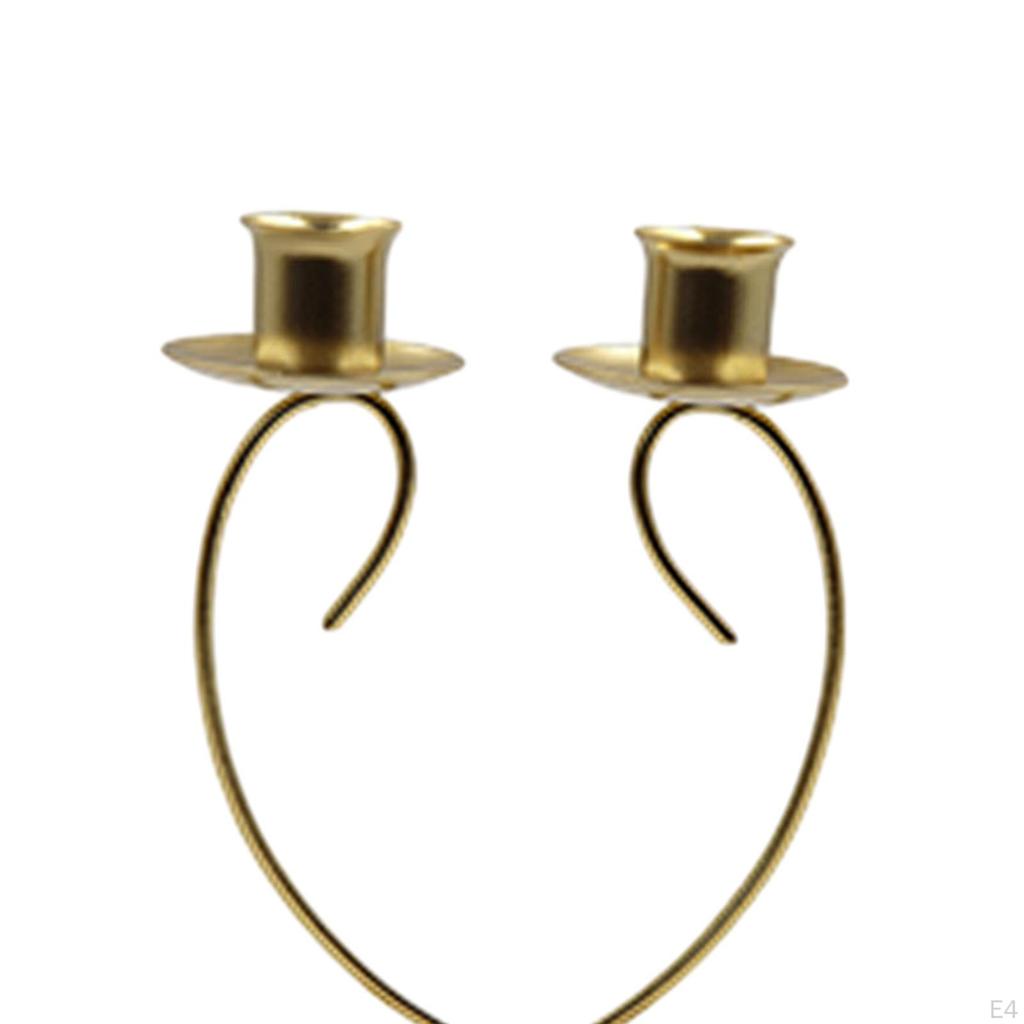 Candle Holder Metal Candlestick Candelabra Iron Candleholder Candles Stand for Living Room