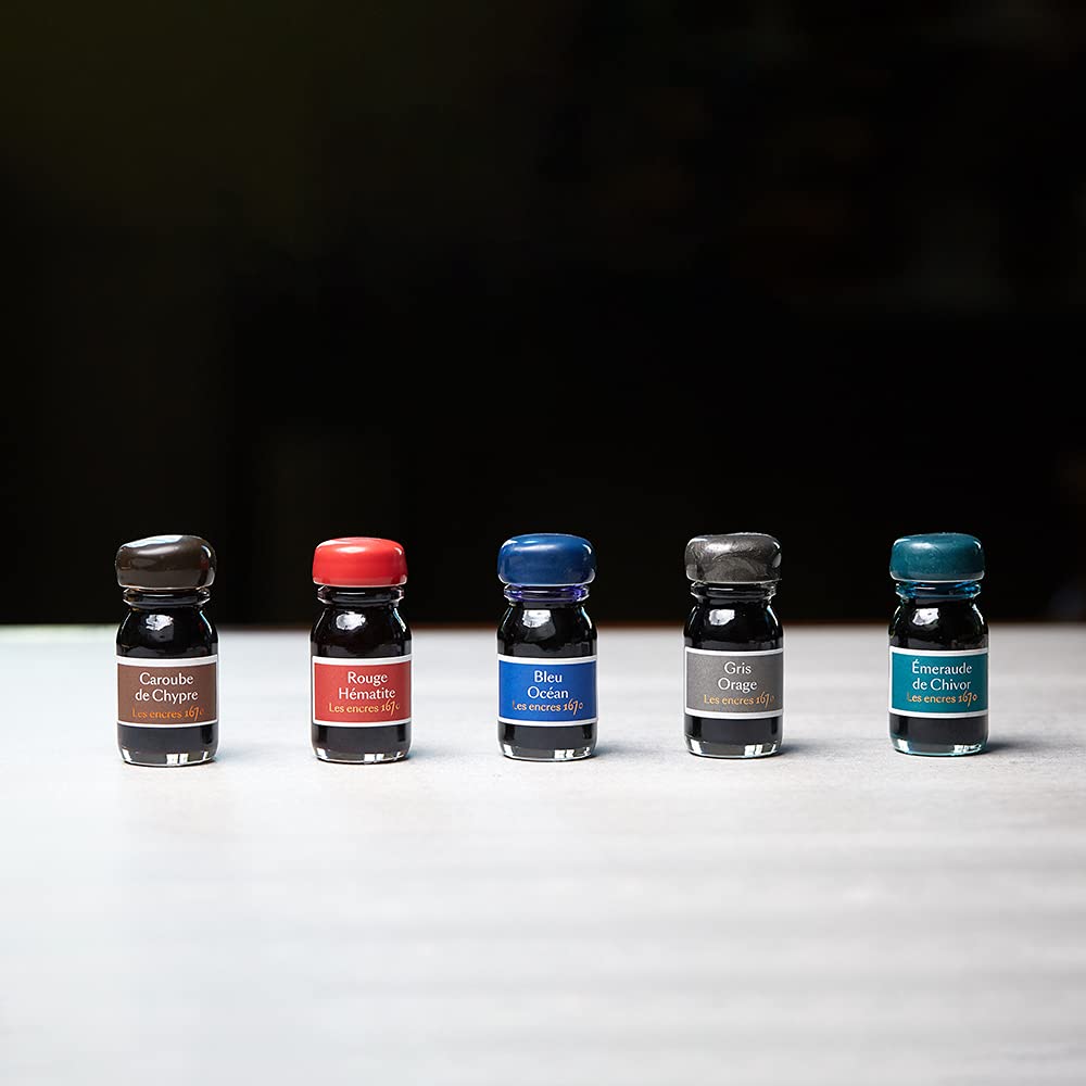 Jacques Herbin Anniversary Ink 1670 Coffret 10ml x 5 bottles gold fountain hbj14000 [Contains microparticles] (For pens/dip pens)