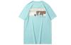 Men's Li-Ning T-Shirts Men's Mist Blue Crew Neck Moderate Straight Fit