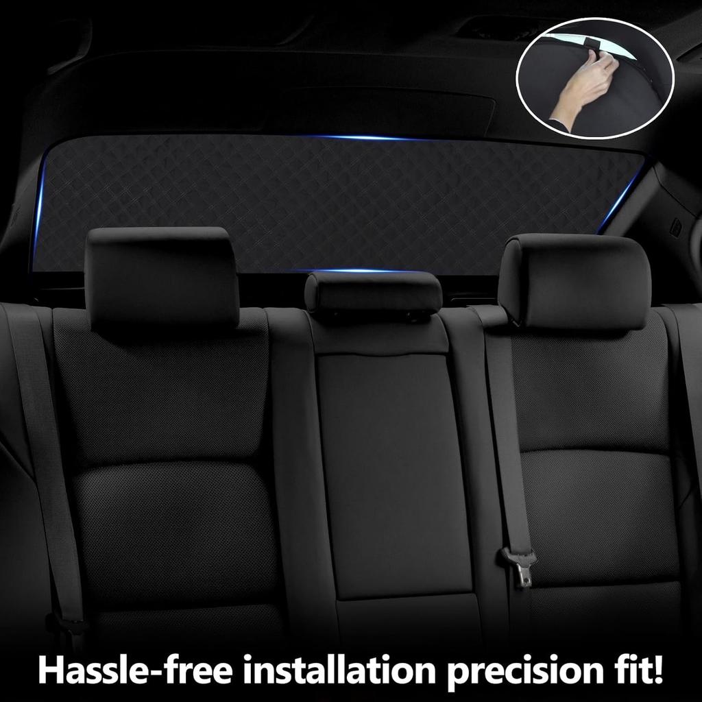 ZATOOTO Rear Windshield Sunshade For Toyota Camry 2018- Rear Windshield Sunshield Double Layer For Sunshade And Privacy Offer Great Visibility Sun