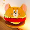 Hamburger-shaped Plush Doll Body Pillow, Fun Play Doll, Soothing Toy for Kids, Fluffy and Cute, Soft, Perfect for Halloween, Christmas, Birthdays, or